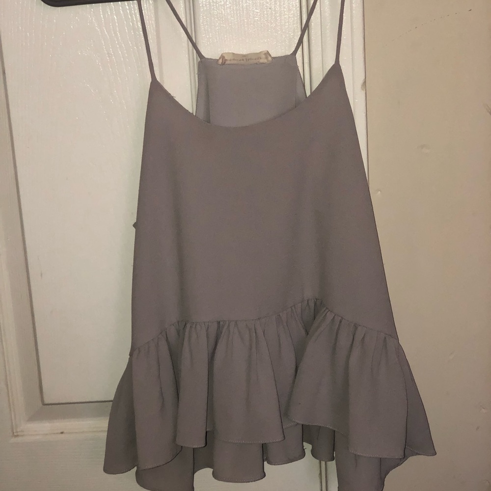 Grey Tank top/ blouse